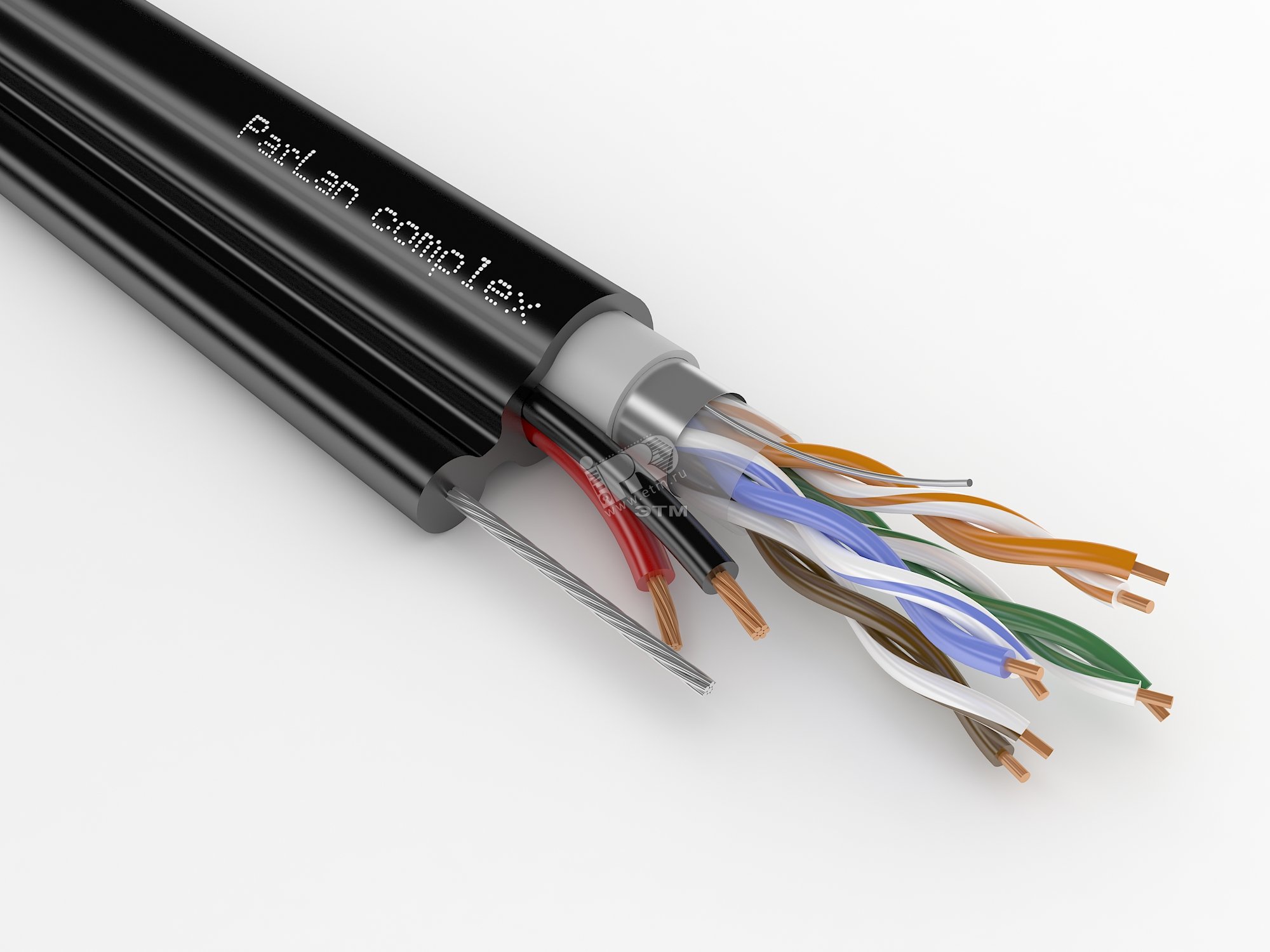 Кабель (провод) ParLan complex F/UTP 2 Cat5e PVC/PEtr 2х0.75 Паритет ...