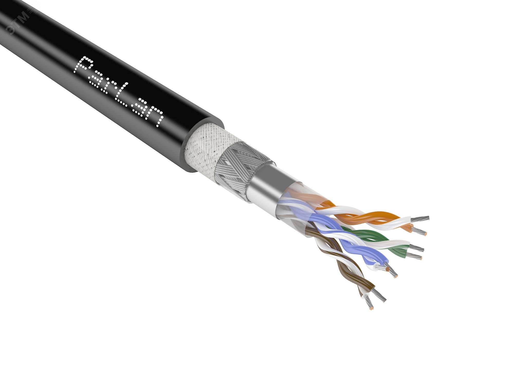 Изображение товара Витая пара ParLan Patch SF/UTP Cat 5e ZH Мнг(А)-HF 4х2х0.60 (м)