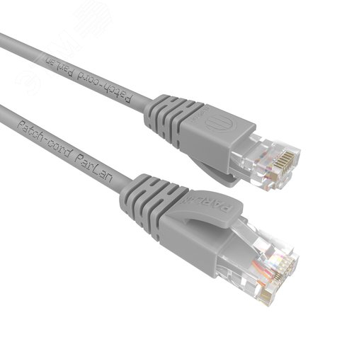 Изображение товара Патч-корд U/UTP Cat 5e ZH 4х2х0,60 Flex 10м серый (шт)