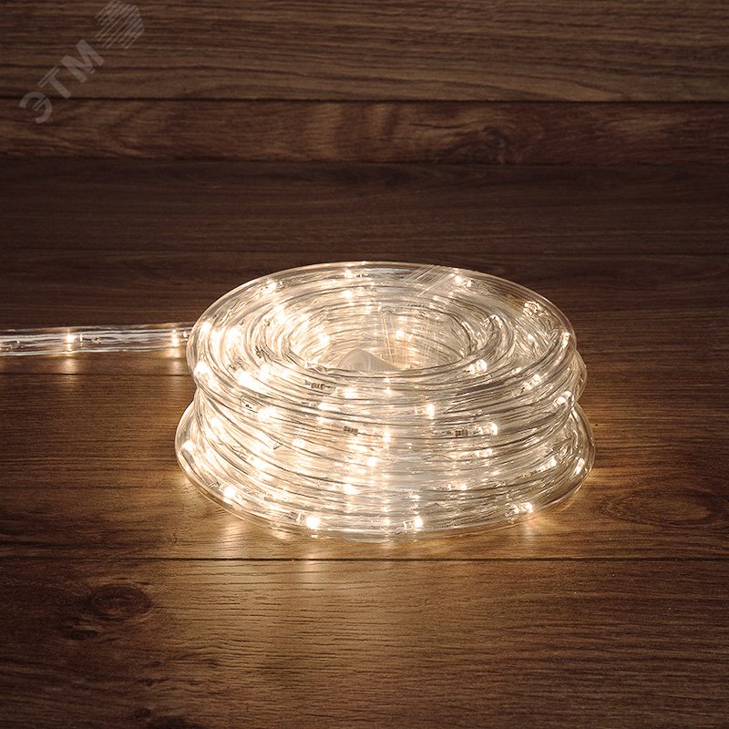 Набор дюралайта LED фиксинг (2W) – теплый белый, 24 LED/м, 10 м в наборе 121-326-10 Neon-Night