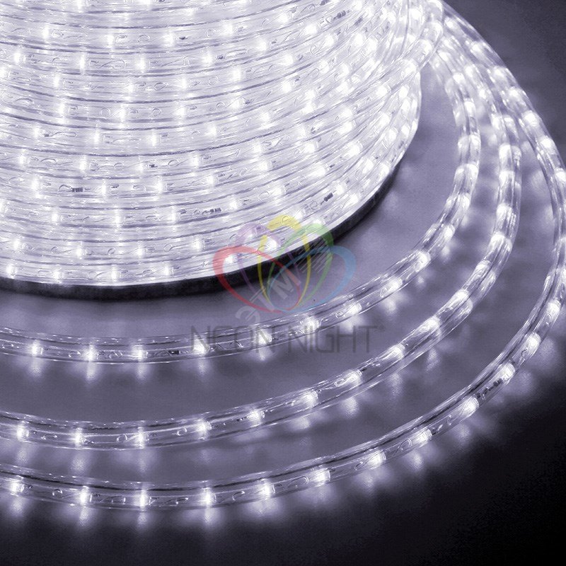 Дюралайт LED, свечение с динамикой 3W - белый, 36 LED/м, 100 м 121-325 Neon-Night