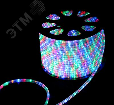 Изображение товара Дюралайт LED с динамикой 3W RGB 30 LED/м 100 м внешний уличный светильник