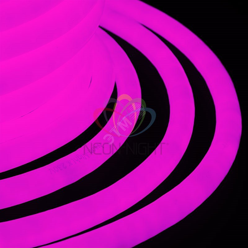 Гибкий неон LED 360 круглый - розовый, 50 м 131-037 Neon-Night