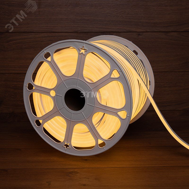 Гибкий неон LED SMD 8х16 мм, тёплый белый, 120 LED/м, 100 м 131-046 Neon-Night