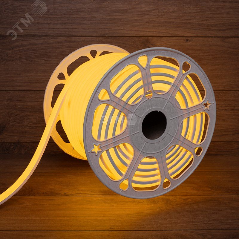 Гибкий неон LED SMD, форма – D, 16х16 мм, желтый, 144 LED/м, 50 м 131-081 Neon-Night