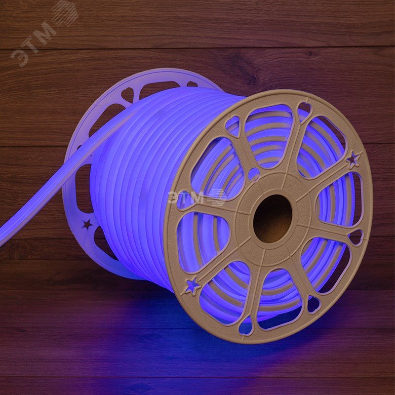 Гибкий неон LED SMD, форма – D, 16х16 мм, синий, 144 LED/м, 50 м 131-083 Neon-Night