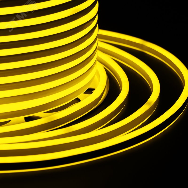 Гибкий неон SMD 8х16 мм, двухсторонний, желтый, 120 LED/м, 100 м (с комплектом подключения) 131-091 Neon-Night