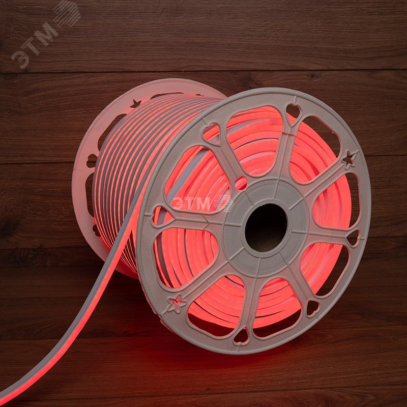 Неон гибкий LED SMD 8х16 мм, двухсторонний, красный, 120 LED/м, 100 м 131-092 Neon-Night