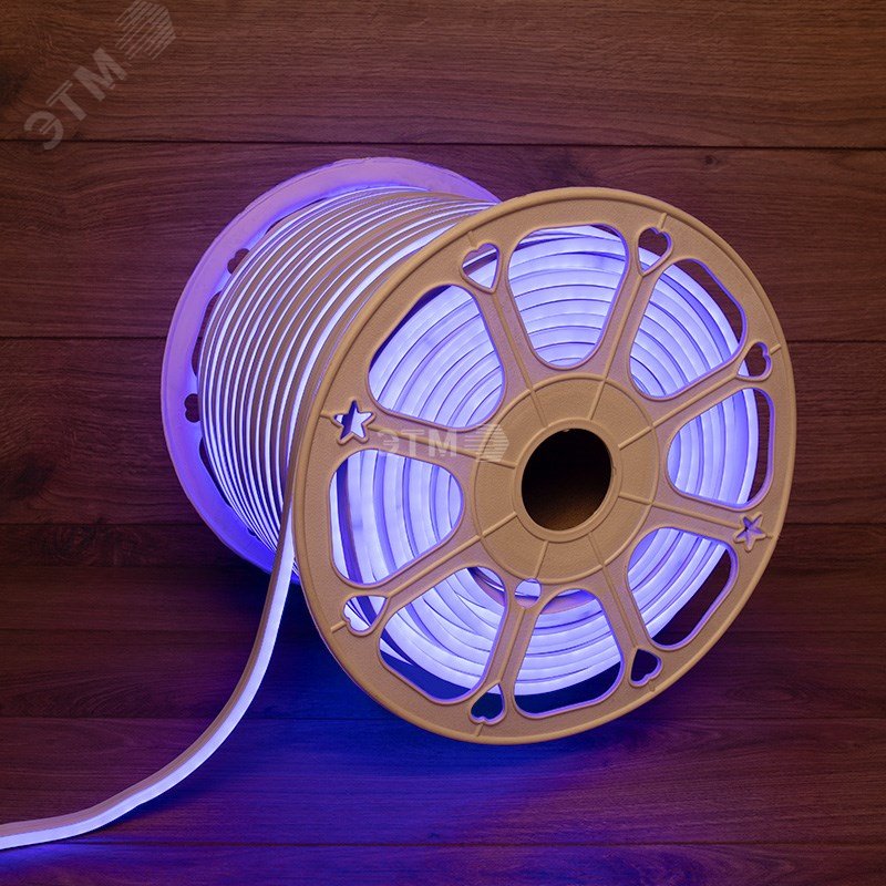 Гибкий неон LED SMD 8х16 мм, двухсторонний, синий, 120 LED/м, 100 м 131-093 Neon-Night