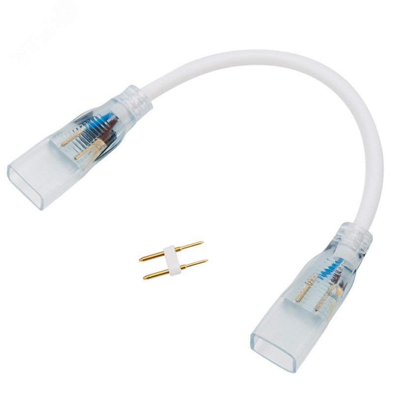 Изображение товара Коннектор для двухстороннего гибкого неона 8х16 мм 20 см