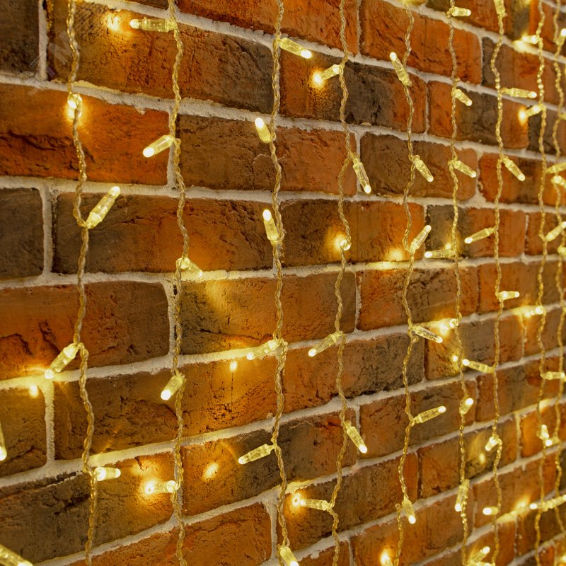 Изображение товара Гирлянда светодиодная Занавес 2х9м 1200 LED теплый белый прозрачный ПВХ IP65 эффект мерцания соединяется 230 В нужен блок 303-500-1 (шт) Изображение товара Гирлянда светодиодная Занавес 2х9м 1200 LED теплый белый прозрачный ПВХ IP65 эффект мерцания соединяется 230 В нужен блок 303-500-1 (шт)