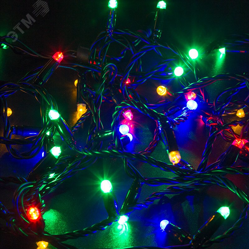 Изображение товара Гирлянда светодиодная Нить 10 м 100 LED RGB черный ПВХ IP65 свечение с динамикой 230 В (шт) Изображение товара Гирлянда светодиодная Нить 10 м 100 LED RGB черный ПВХ IP65 свечение с динамикой 230 В (шт)