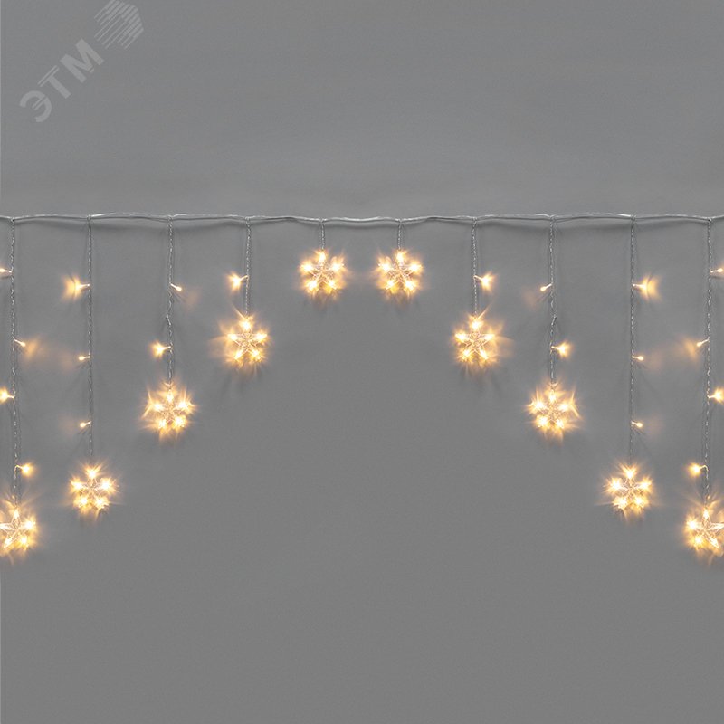 Изображение товара Гирлянда Арка со звездами 2,5 х 1,2 м 136 LED теплый белый контроль режимы