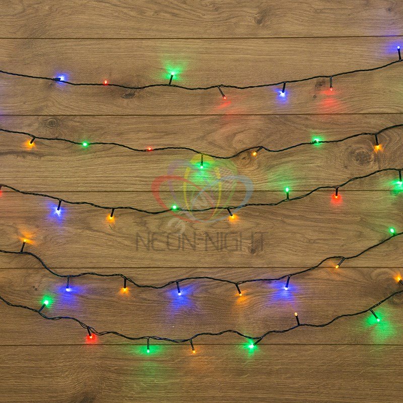 Гирлянда Твинкл Лайт 4 м, темно-зеленый ПВХ, 25 LED, мультиколор 303-019 Neon-Night - превью 2