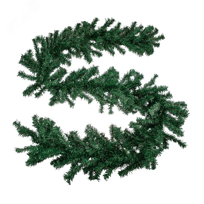 Изображение товара Гирлянда еловый шлейф искусственный 2,7 м для улицы и интерьера
