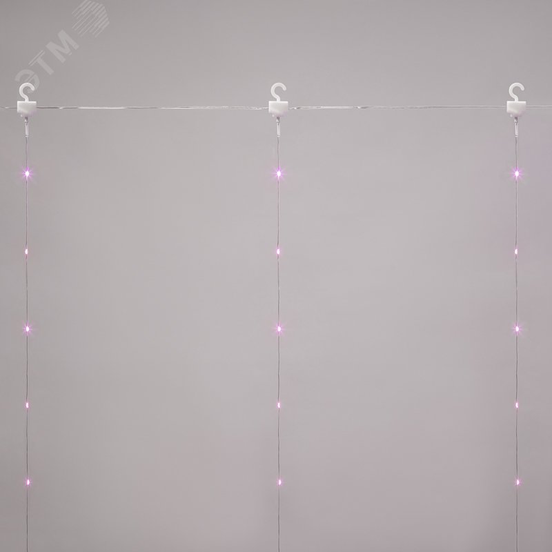 Изображение товара Гирлянда Светодиодный дождь из росы 3х3 м розовый USB + пульт управления (шт) Изображение товара Гирлянда Светодиодный дождь из росы 3х3 м розовый USB + пульт управления (шт)
