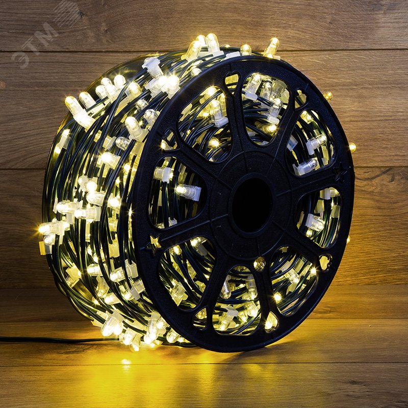 Изображение товара Гирлянда LED Clip Light 12V шаг 150 мм теплый белый свет