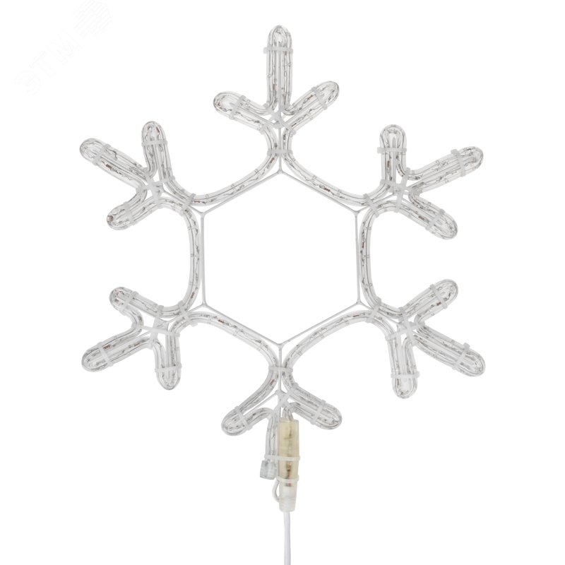 Изображение товара Световая фигура Снежинка белая 45x38 см LED Neon-Night