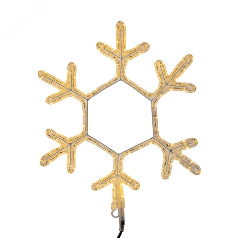 Изображение товара Световая фигура Снежинка тёплый белый 45x38 см