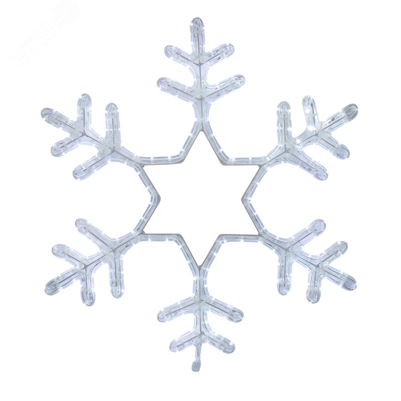 Изображение товара Фигура световая Снежинка белая 55x55 см мерцающая