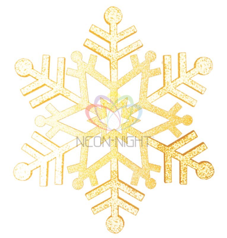 Фигура ёлочная Снежинка резная, 81 см, золотой 502-381 Neon-Night