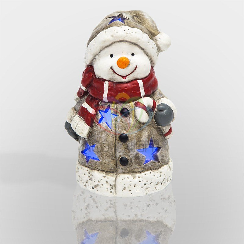 Фигурка керамическая Снеговичок в Шарфе 7,5x6,5x12 см 505-015 Neon-Night