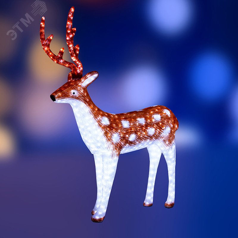 Изображение товара Акриловая светодиодная фигура Олень папа коричневый 153 см with IP65 и 350 диодами