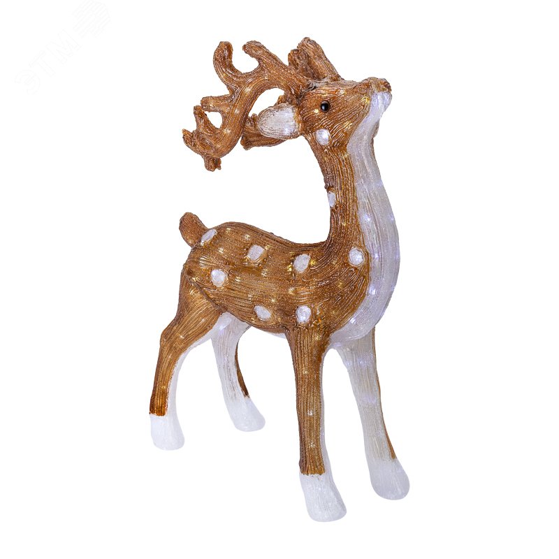 Изображение товара Фигура акриловая светодиодная пятнистый Олень 50х25х75 см, IP65, понижающий трансформатор в комплекте (шт)