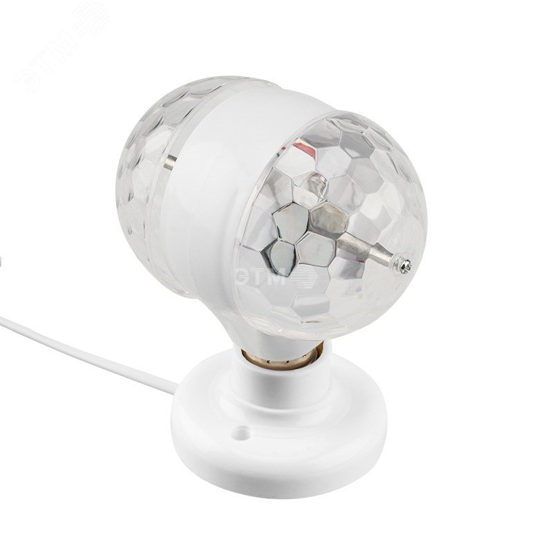 Диско-лампа светодиодная двойная Е27, подставка с цоколем Е27 в комплекте, 230 В 601-250 Neon-Night