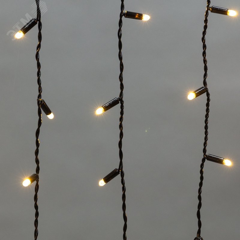 Изображение товара Гирлянда Айсикл Бахрома 4,8м 176 LED Теплый белый