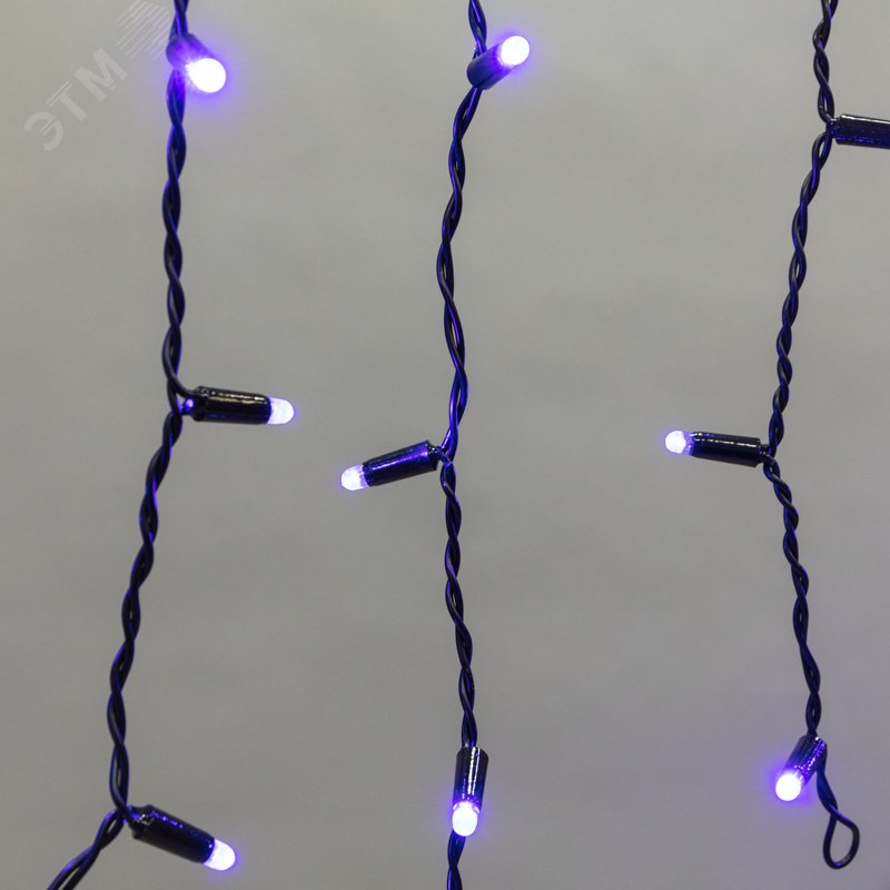 Изображение товара Гирлянда светодиодная Бахрома Айсикл 4,8х0,6 м 176LED синий черный ПВХ IP65 эффект мерцания 230 В (шт) Изображение товара Гирлянда светодиодная Бахрома Айсикл 4,8х0,6 м 176LED синий черный ПВХ IP65 эффект мерцания 230 В (шт)