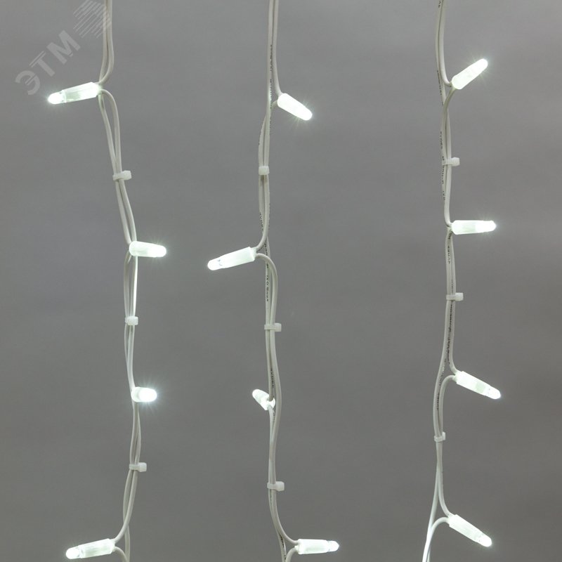 Изображение товара Гирлянда светодиодная Айсикл Бахрома 4м белый провод IP67 128 LED Neon-Night