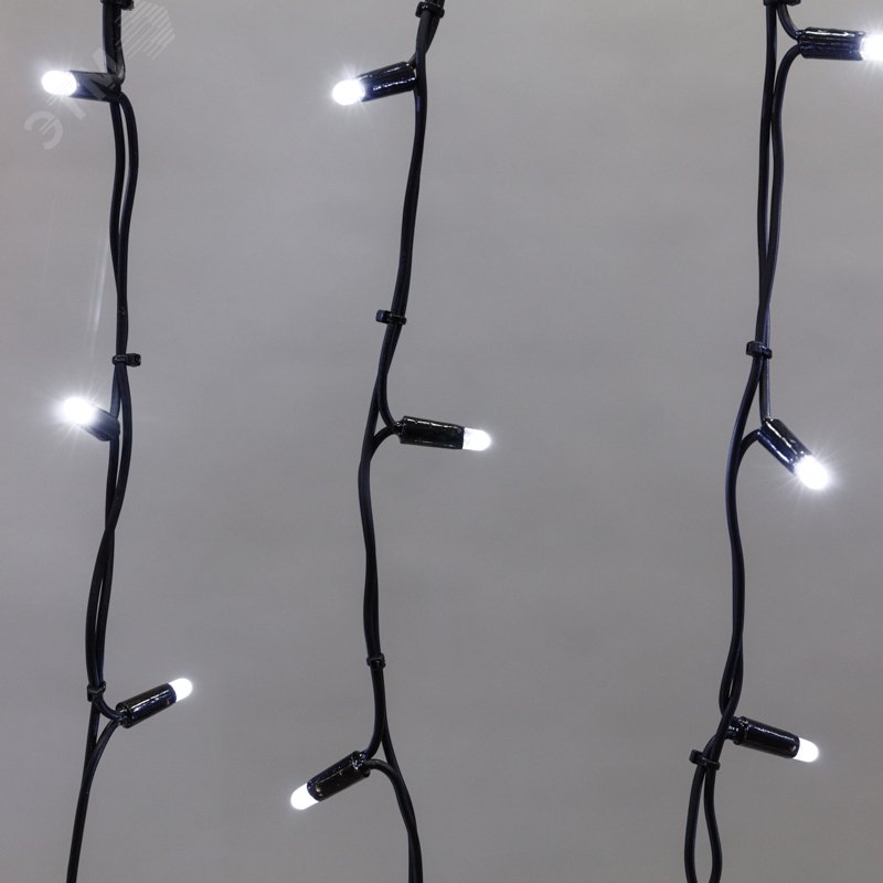 Изображение товара Гибкая светодиодная гирлянда Бахрома Айсикл 4м IP67 с белым светом для наружного и внутреннего деко