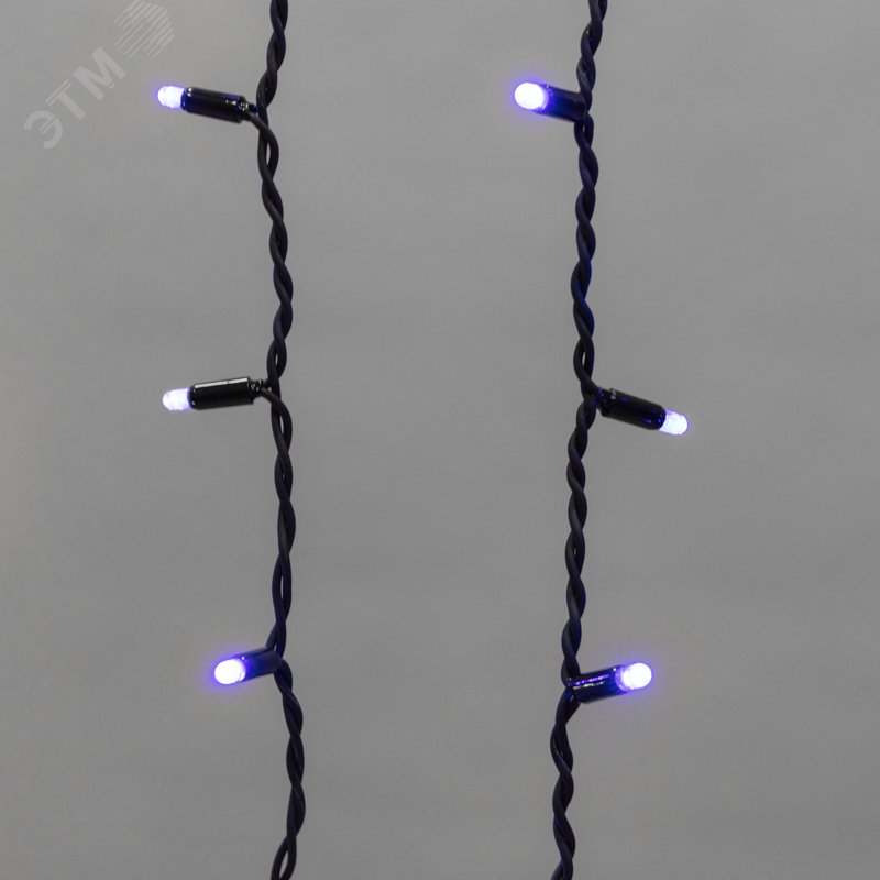 Изображение товара Гирлянда светодиодная Бахрома Айсикл, 4 м, синий цвет