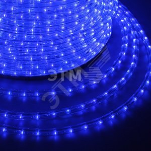 Дюралайт LED, свечение с динамикой 3W - синий, 24 LED/м, 100 м