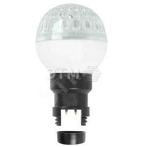 LED Лампа строб вместе с патроном для Белт-Лайта 50 мм белая
