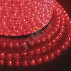 Дюралайт LED, постоянное свечение 2 W - красный, 30 LED/м, 100 м