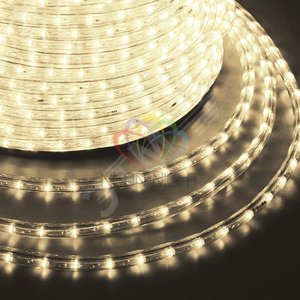 Дюралайт LED, постоянное свечение 2W - тёплый белый, 30 LED/м, 100 м