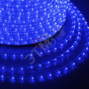 Дюралайт LED, свечение с динамикой 3W - синий, 100 м