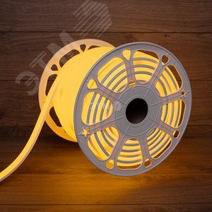 Гибкий неон LED SMD, форма – D, 16х16 мм, желтый, 144 LED/м, 50 м