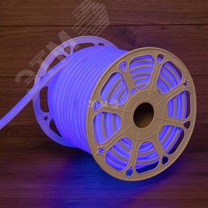 Гибкий неон LED SMD, форма – D, 16х16 мм, синий, 144 LED/м, 50 м