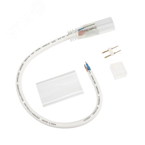 Изображение товара Коннектор с проводом для одностороннего неона 8х16мм (шт)