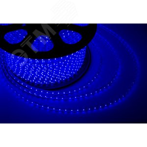 Лента уличная LED герметичная в силиконовой оболочке 220В 13х8мм IP65 SMd5050 60 диодов/метр cиний (бухта 100м) 142-103 Neon-Night
