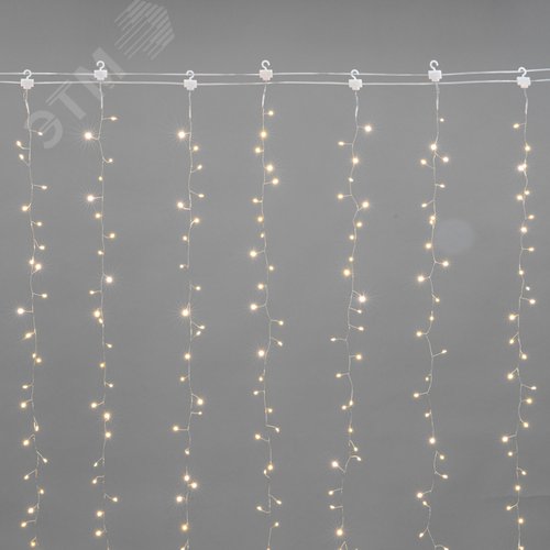 Изображение товара Гирлянда Занавес из росы Фейерверк 3х3 м 900 LED теплый белый, IP20, 230 В (шт)