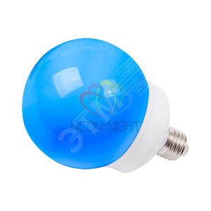Лампа Шар e27 12 LED 100 мм синяя