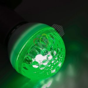 Лампа строб e27 50 мм зеленая