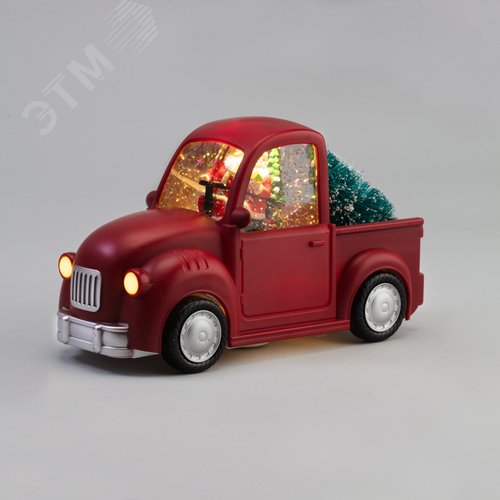 Изображение товара Светильник декоративный Машина с подсветкой и конфетти, 22,5х10х13см, теплый белый, питание от USB (шт)