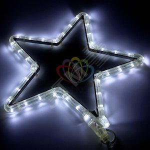 Фигура световая звездочка LED белый, размер 30x28 см