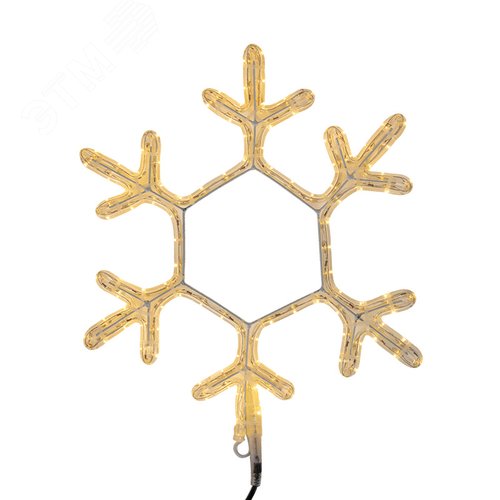 Изображение товара Фигура Снежинка тёплый белый 45x38 см (шт)