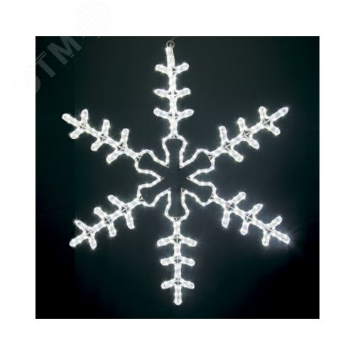 Изображение товара Фигура световая большая Снежинка белый, размер 95x95 см (шт)